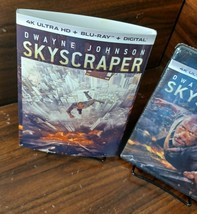 Skyscraper  (4K+Blu-ray+Digital)-NEW-Custom Slipcover-Free Shipping w/Tracking! - £13.43 GBP