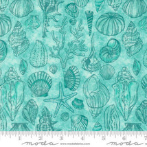 Moda SERENA SHORES 48774 21 Aqua  Quilt Fabric By The Yard - Robin Pickens - £8.99 GBP