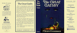 F. Scott Fitzgerald THE GREAT GATSBY reproduction jacket for 1st ed -non-fading - £18.80 GBP