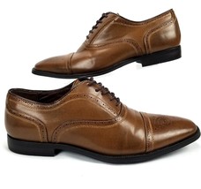 Giorgio Brutini Baylor Dress Shoes Mens 11 Brown Leather Brogue Oxford C... - £19.82 GBP
