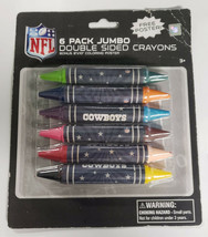 NEW Dallas Cowboys Jumbo Double-Sided Crayons with Bonus Poster 12027-QUG - £5.86 GBP