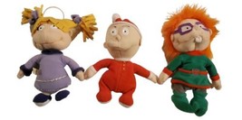 Vintage 1997 Rugrats Holiday Beanbag Plush Set Tommy, Chuckie, Angelica - £15.42 GBP