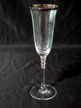 MIKASA Crystal SONATA PLATINUM Champagne Flute Glass -   8.875&quot; - Single... - $21.16 CAD