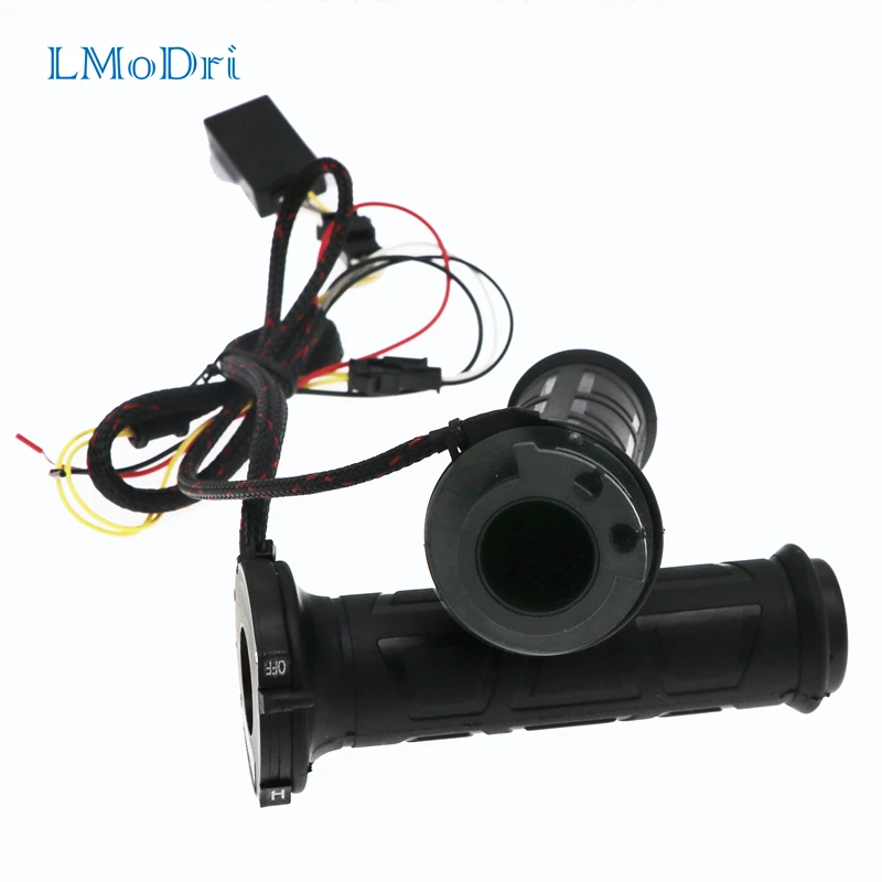 LMoDri Universal Motorcycle 7/8&quot; 22mm Electric Heated Grips Scooter Moped Bar - £22.99 GBP
