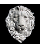 Lion Head wall sculpture plaque backsplash (white finish) - $540.06 MXN