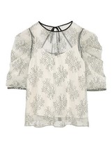 Shirt Women Blouse 2022 Spring/summer New Japanese Sweet Wild Flowers Puff Sleev - £132.62 GBP