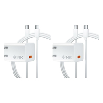 OLINK 30W USB C Charger, (2-Pack)GaN Phone Charger Compact Power Adapter(White) - £24.48 GBP
