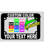 MOTORCYCLE CHOICE OF TEXT COLOR CUSTOM PERSONALIZED License Plate Frame - £7.97 GBP