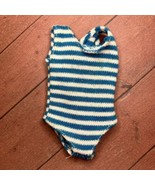 1989 Hasbro Maxie Doll Cheerleader Striped Blue White Bodysuit Leotard 8208 - $196.33 MXN