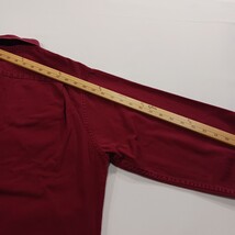 Wrangler Premium Quality Denim Shirt L Men's Red Long Sleeve Button Up RN#130273 image 8