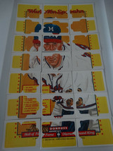 1989 Donruss Diamond King Warren Spahn Milwaukee Braves 21 Card Complete Puzzle - £1.96 GBP