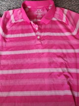 Oakley Golf Polo Shirt Xl Pink Euc Excellent - £9.38 GBP