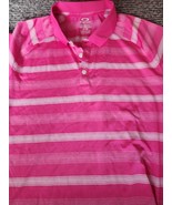 OAKLEY GOLF POLO SHIRT XL PINK EUC EXCELLENT - £9.43 GBP