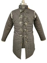 Thick Padded Medieval Cotton Gambeson Renaissance Festivals Costume jacket Coat  - £65.06 GBP+