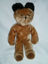 Eden VINTAGE PADDINGTON bear Plush 1971 no clothes exc condition black ears 14" - $9.89