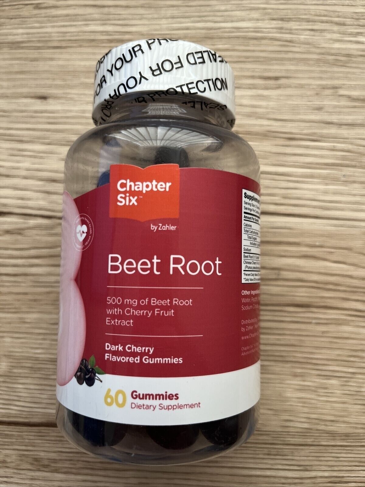 Zahler Chapter Six Beet Root 60 Gummies -2 per serv EXP 9/26 NEW - $15.82