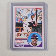 Reggie Jackson Card #500 California Angels Vintage MLB Baseball 1983 Topps - £7.11 GBP