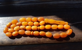 Nature Amber Muslim-33 beads-rosary 12mm - $280.00