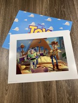 Lithograph Disney’s Toy Story Lithograph Woody Buzz Lightyear Art 1996 1... - $8.99