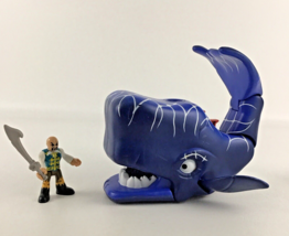 Fisher Price Imaginext Pirate Adventures Hefty Whale Playset Figure Lot ... - $34.60