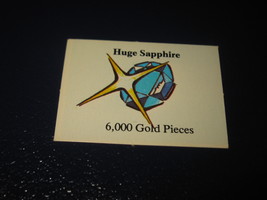 1980 TSR D&amp;D: Dungeon Board Game Piece: Treasure 5th Level Card- Gold Ring - $1.00