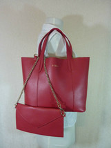 NWT Furla Ruby Red Pebbled Leather Small Elle Tote Bag $248 - £180.15 GBP