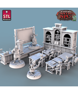 3D Printed STL Miniatures Classroom Set Fantasy NPC 2 | 28 - 32mm War Ga... - $12.36 CAD+