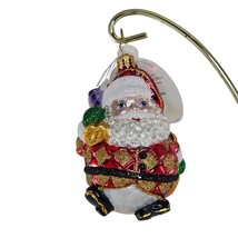 Christopher Radko Santa Claus Ornament Happy Harlequin Gem Glass 1015061 - $74.99