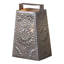 Cheese Grater electric Accent Light in Black Tin image 2