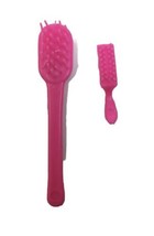 Vintage Barbie Hair Brush Lot 2 pc Hot Pink Doll Size  1980s - £9.62 GBP