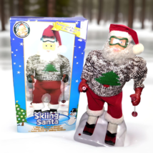Gemmy North Pole Skiing Santa Musical w/skiing animations Works great Se... - $29.65
