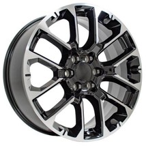 22&quot; Black And Machine Wheels For 2000-2025 GMC Sierra Yukon Denali - £910.69 GBP