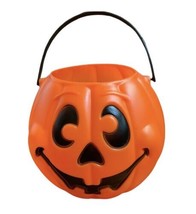 Vintage Halloween Pumpkin Trick or Treat Candy Bucket 1997 Grand Venture - £7.97 GBP