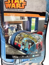 Disney Star Wars COMFORTER Reversible TWIN 61X86&quot; New in Bag Kohls Colle... - £43.15 GBP