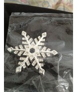 snowflake pendant/ pin aporoximately 1 3/4&quot; - £50.92 GBP