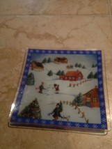 holiday glass plate - $24.99