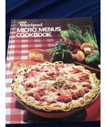 whirlpool micro menus cookbook hardcover - £11.74 GBP