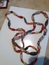 single or double strand multicolored stone Necklace - £51.79 GBP