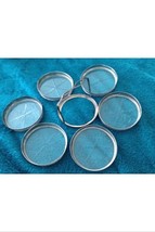 sterling silver set of 6 vintage 1940&#39;s coasters and display stand - $259.99