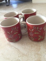 set of 4 flowered mugs - $34.99