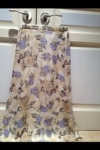 Long Floral Multicolored Print Floor Length Skirt By John Roberts Size 6 - £19.70 GBP