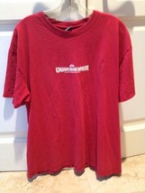 Quiksilver Red Short Sleeve Tshirt Size Extra Large , Quiksilver Graphic On Back - $20.00