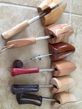 6 Assorted Wooden Shoe Trees - £29.40 GBP