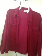 Faded Glory Velvet Shirt Size Extra Large By Faded Glory - $34.99