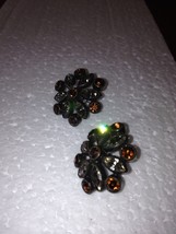 1940's converted vintage jewelry flower earrings to pierced posts - $49.99