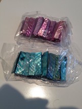 Set of 2: Beach Blue Shell Bracelet &amp; Princess Purple Shell Bracelet (st... - £19.63 GBP