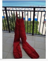 Red Snow Ski Bib Pants By Alpine Designs Size Large - £54.87 GBP