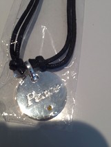 peace necklace with stone - $24.99