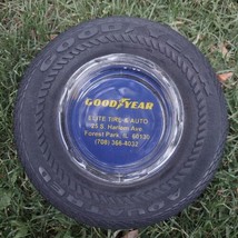 Goodyear Rubber Tire Ashtray Forest Park,IL Elite Tire &amp; Auto - £36.75 GBP