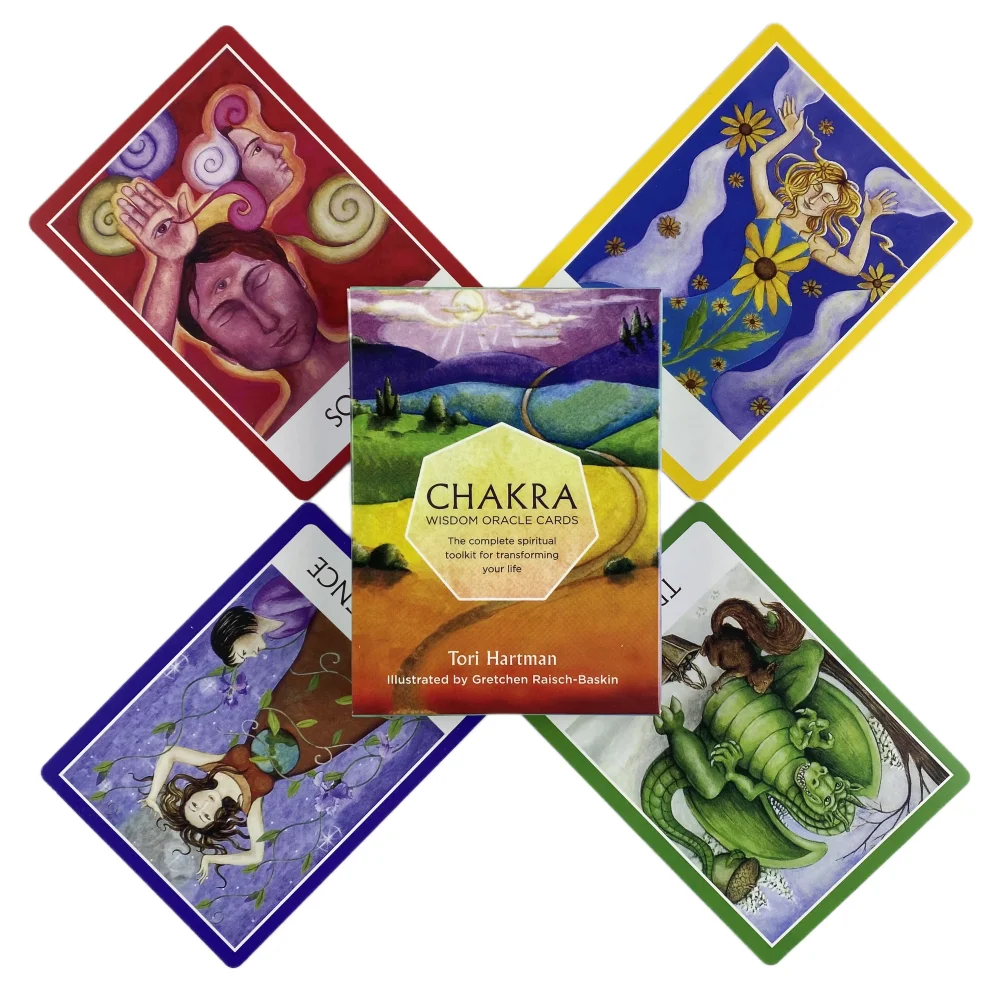 Chakra Wisdom Oracle Cards A 49 Tarot English Visions Divination Edition Deck Bo - £84.88 GBP
